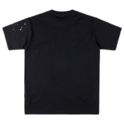 Back view of the Sp5der OG Web V2 black t-shirt, featuring a relaxed fit, high-quality fabric, and small star details.