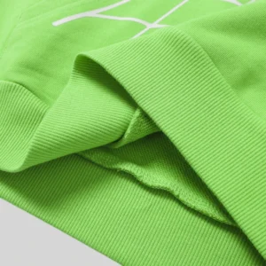 Sp5der Punk V2 Rhinestone Hoodie 'Green' close up