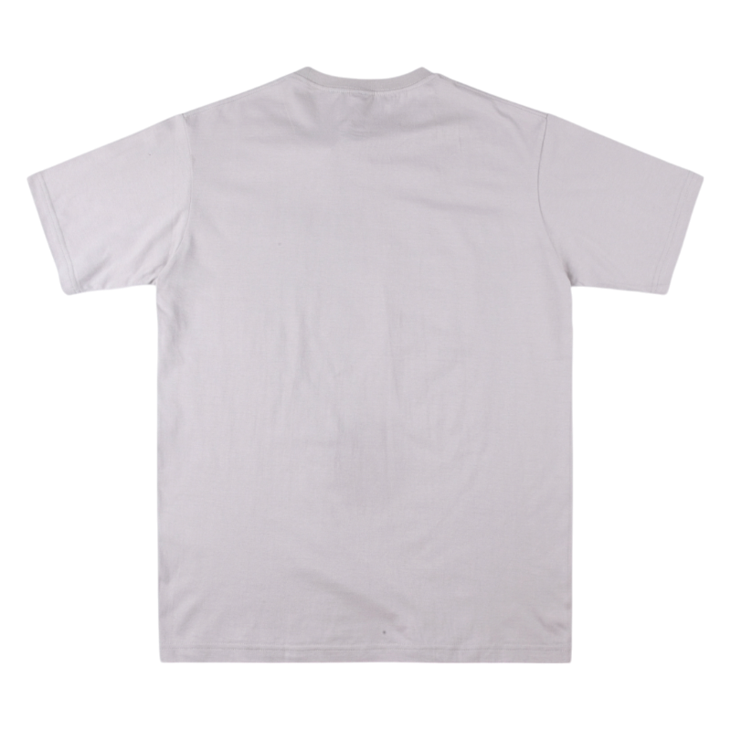 Back view of the Sp5der Arach NY Phobia T-shirt in gray, showcasing the premium cotton construction and urban aesthetic.
