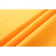 A close-up view of the premium yellow fabric texture on the Sp5der Wait Web T-shirt, highlighting streetwear quality.