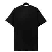 Back view of a black Sp5der Young Thug Atlanta t-shirt featuring iconic streetwear branding and premium cotton quality.