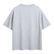 Back view of the grey Sp5der Arach Phobia New York streetwear oversized cotton tee featuring a premium urban aesthetic.