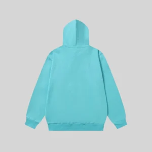 Sp5der OG Web V2 Spray Hoodie 'Light Blue' back view