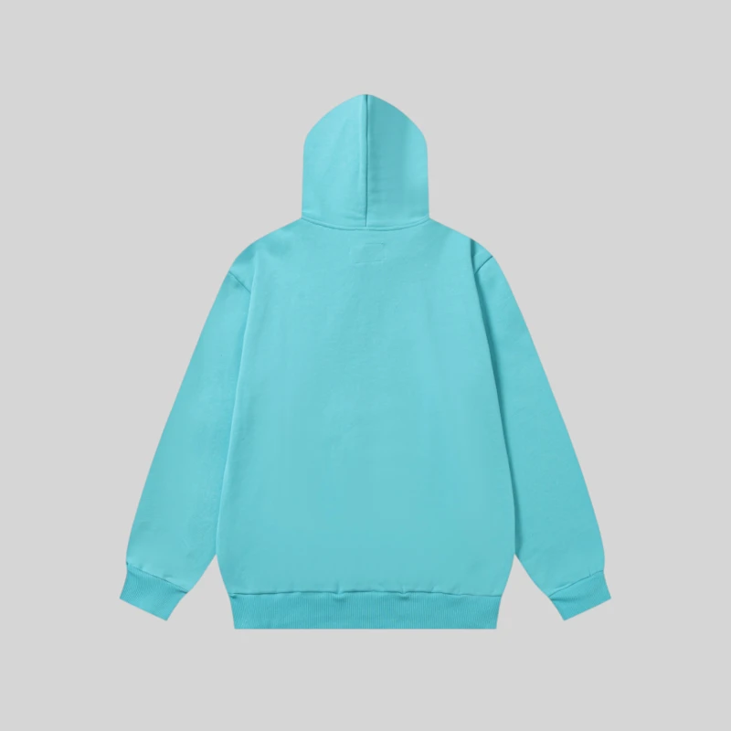 Sp5der OG Web V2 Spray Hoodie 'Light Blue' back view