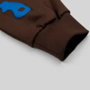 Sp5der Beluga Hoodie 'Brown' front view