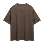 Back view of the premium brown Sp5der Wait Web T-shirt, featuring high-quality cotton fabric and a stylish design.