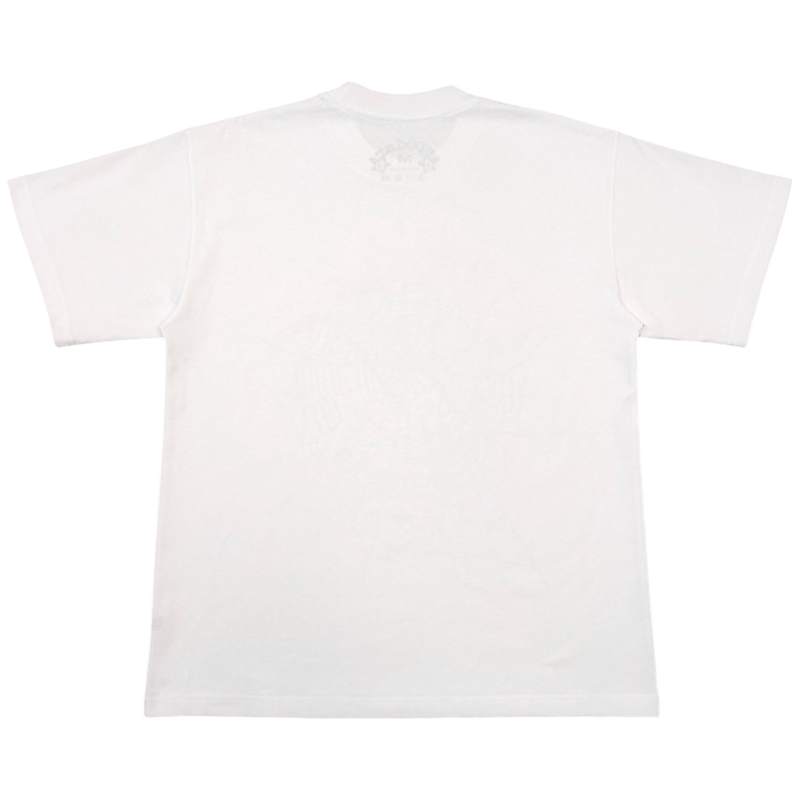Back view of the Sp5der OG Web Tee in white, featuring premium cotton fabric and a clean, streetwear-inspired design.