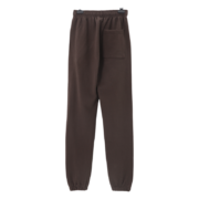 Back view of the premium Sp5der OG Web Sweatpants in brown, featuring a comfortable loose fit and elastic waistband.