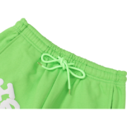 Green Sp5der Websuit sweatpants featuring a comfortable elasticated waistband with adjustable drawstring detail.