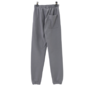 Grey Sp5der OG Web sweatpants shown from the back, featuring a comfortable loose fit, elastic waistband, and pockets.