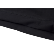 Close-up view of the black hem stitching detail on the SP5DER Pro LW Tee, showcasing high-quality garment construction.