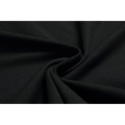 Close-up view of the premium black cotton fabric used in the Sp5der Web and Logo Inscription T-shirt for streetwear.