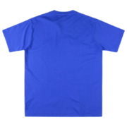 Back view of the royal blue Sp5der OG Web V2 tee, showcasing the premium streetwear design and comfortable cotton fit.