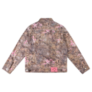Back view of the Sp5der Trucker Jacket in durable Real Tree Camo print with tactical urban edge design details.