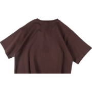 Back view of the premium brown Sp5der Sp5 Sex t-shirt showcasing its soft fabric and comfortable, stylish fit.