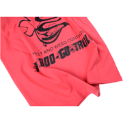 The Sp5der Bite Tee in red features a bold, edgy graphic design with a unique pest and weed control themed print.