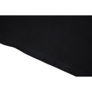Close-up detail shot of the black fabric texture used for the Sp5der Atlanta print t-shirt and streetwear apparel.