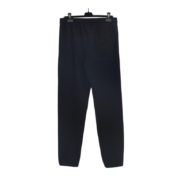 Back view of black Sp5der Jeffery sweatpants featuring a relaxed fit, elasticated waistband, and premium construction.