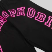 Sp5der Arach Sweatpant 'Black' close up