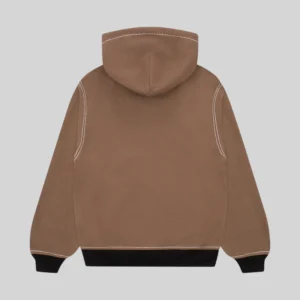 Sp5der T&F Zip Hoodie 'Brown' back view