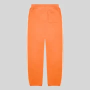 Back view of the vibrant Orange Sp5der 5Star Rodeo sweatpants made from heavyweight 13oz cotton fleece fabric.