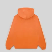 Back view of the vibrant Orange Sp5der 5Star Rodeo Hoodie made from premium 13oz heavyweight cotton fleece.