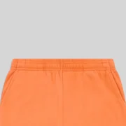 Close up view of the waistband on the Orange Sp5der 5Star Rodeo Sweatpants made from 13oz premium cotton fleece.
