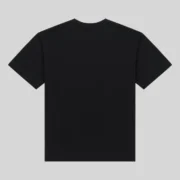 Back view of the black Sp5der x Adidas Souvenir Tee showing the clean minimalist design of this streetwear shirt.