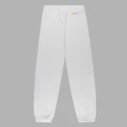 Back view of the Sp5der Arach sweatpants in heather grey featuring a premium heavyweight cotton fleece design.