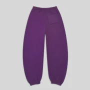 Back view of the Sp5der Purple Star OG Web V2 sweatpants, crafted from 13oz premium heavyweight cotton fleece.